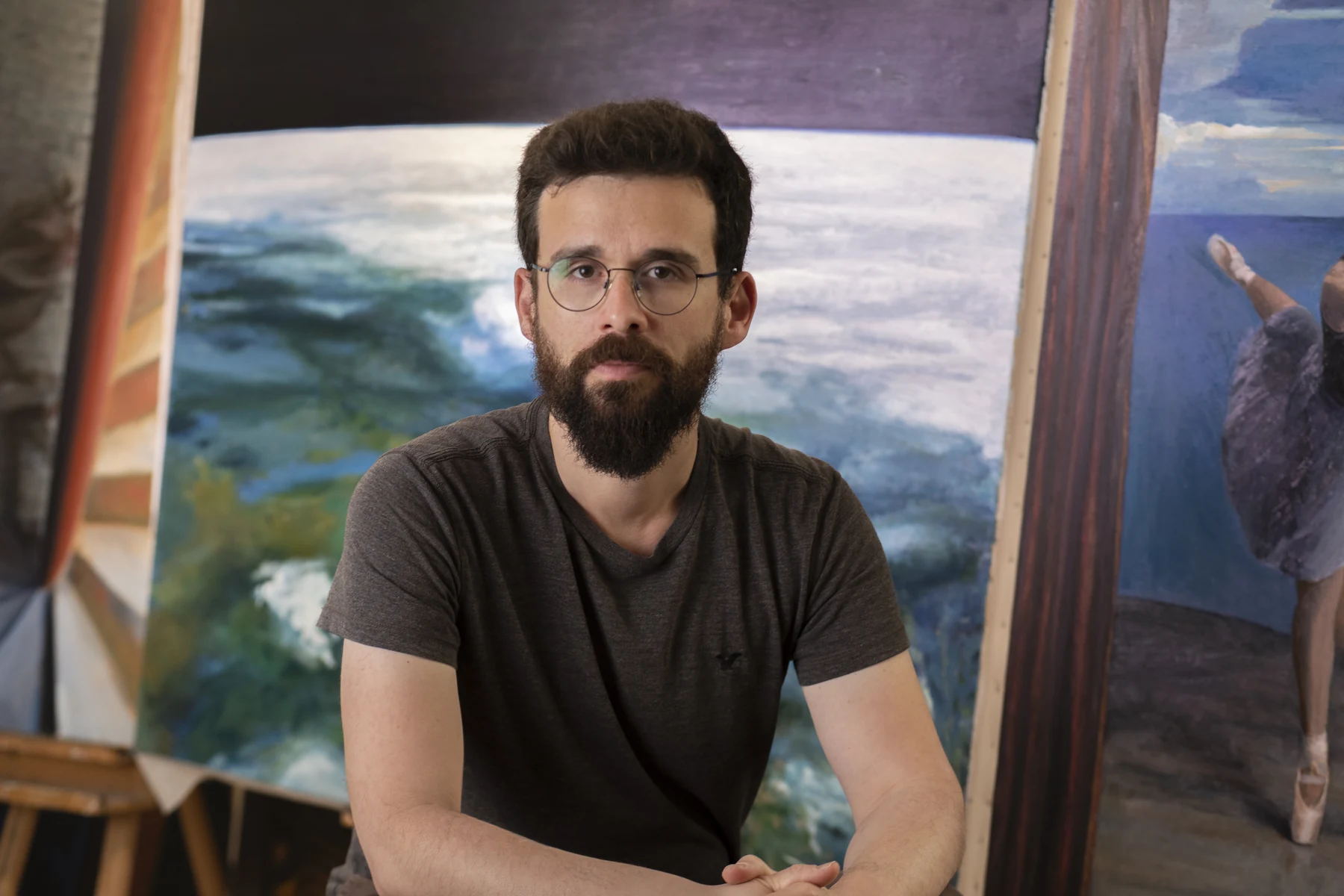 Mark Glezin in the studio